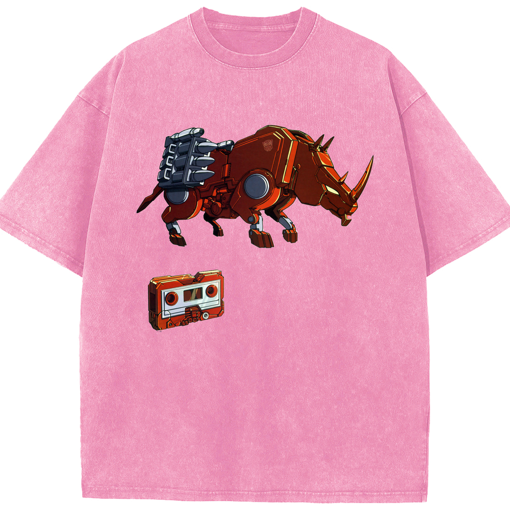 （画像用）  綿100% ヴィンテージ風 半袖Tシャツ（フロントプリント）